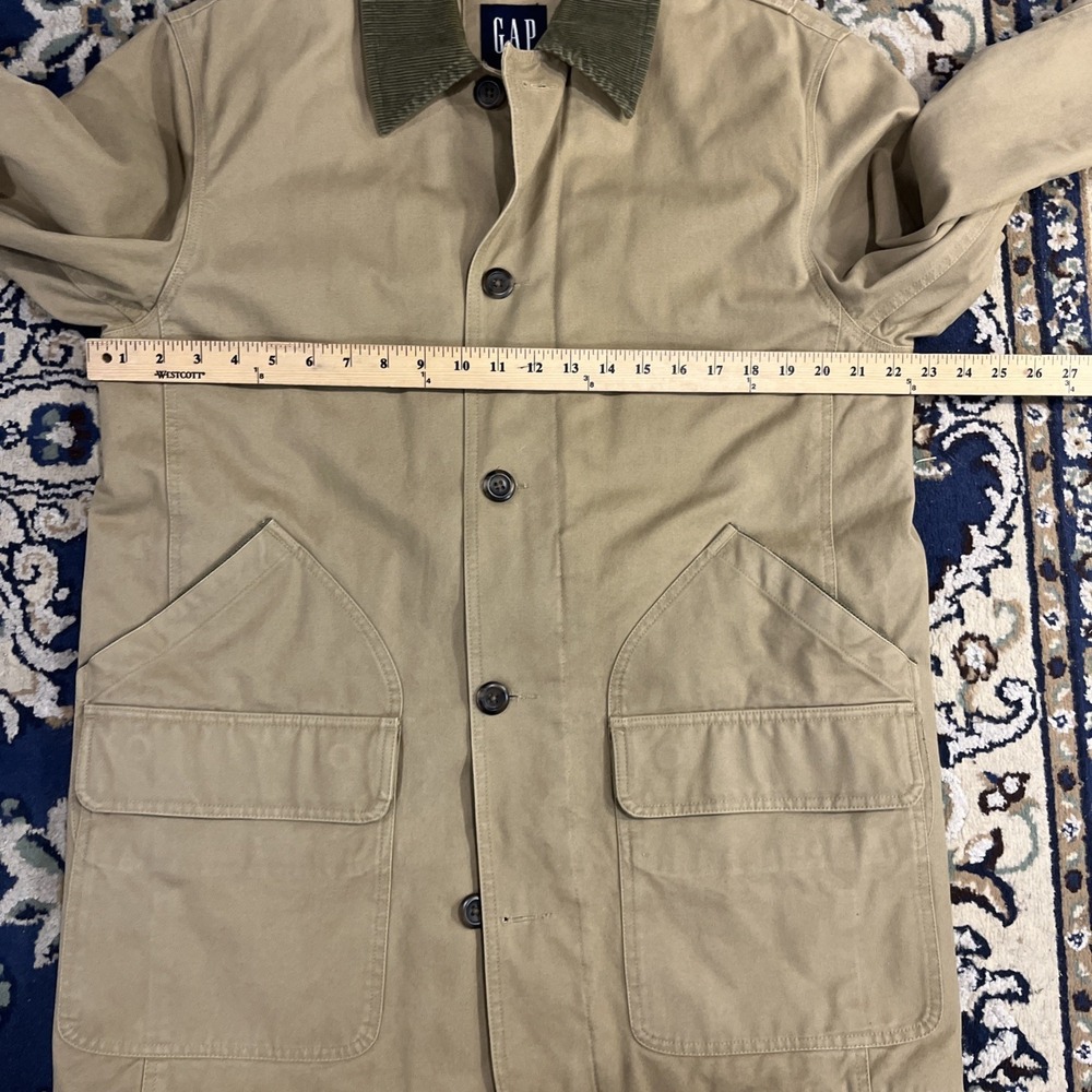 Vintage GAP Chore Barn Jacket Mens Med Brown Insulated Quilted Y2K - Picture 4 of 9